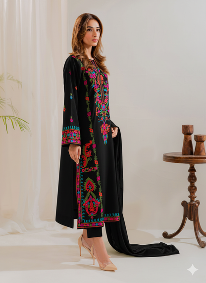 Zarmina BLACK 3 PC Embroidery