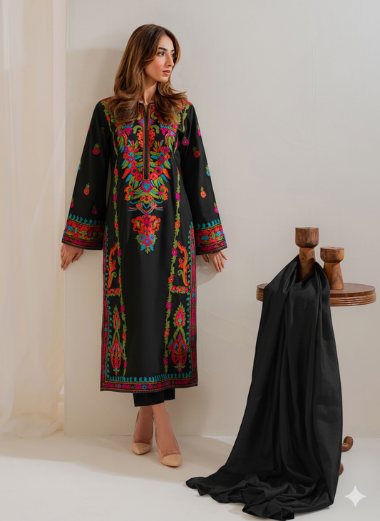 Zarmina BLACK 3 PC Embroidery
