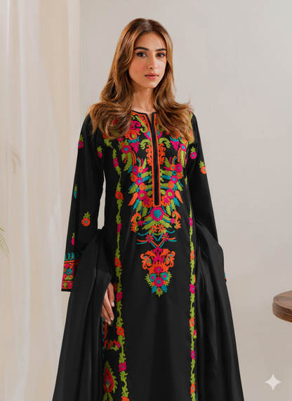 Zarmina BLACK 3 PC Embroidery