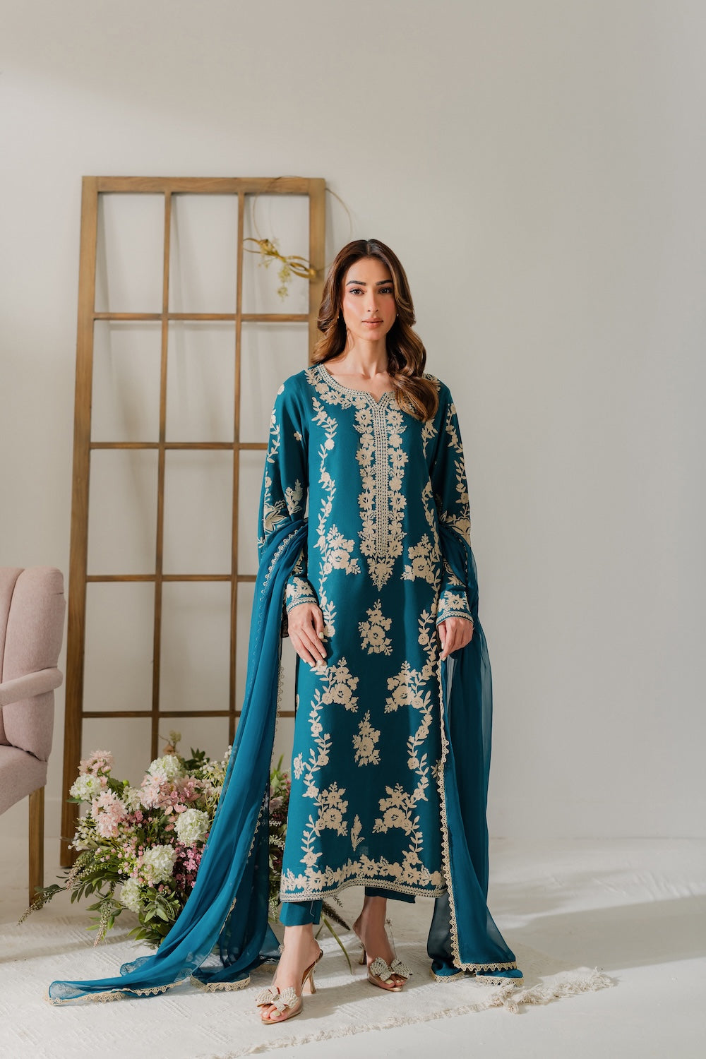KESARIYA 3 PIECE EMB