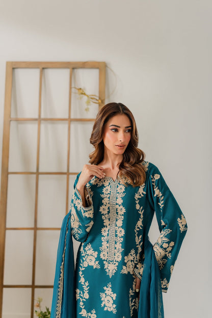 KESARIYA 3 PIECE EMB
