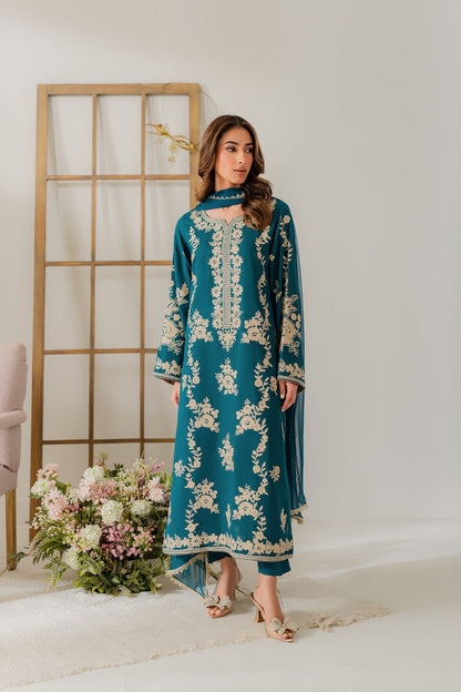 KESARIYA 3 PIECE EMB