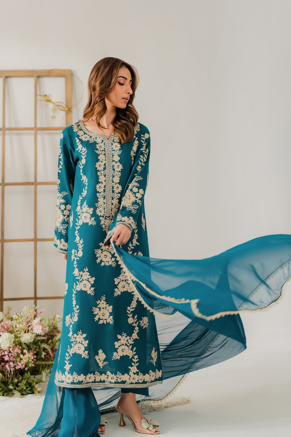 KESARIYA 3 PIECE EMB